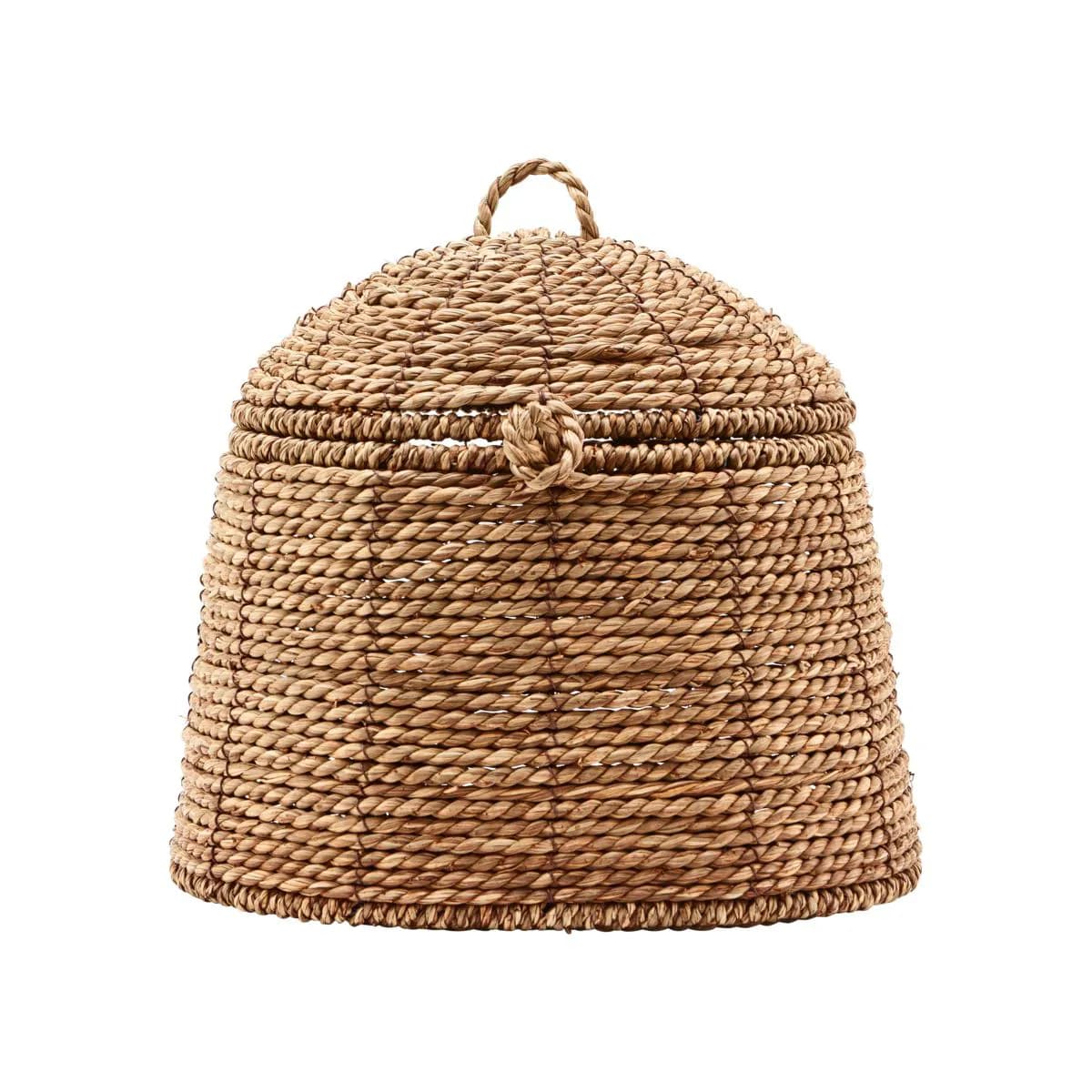 Rama kurv med lokk natur, 19 cm