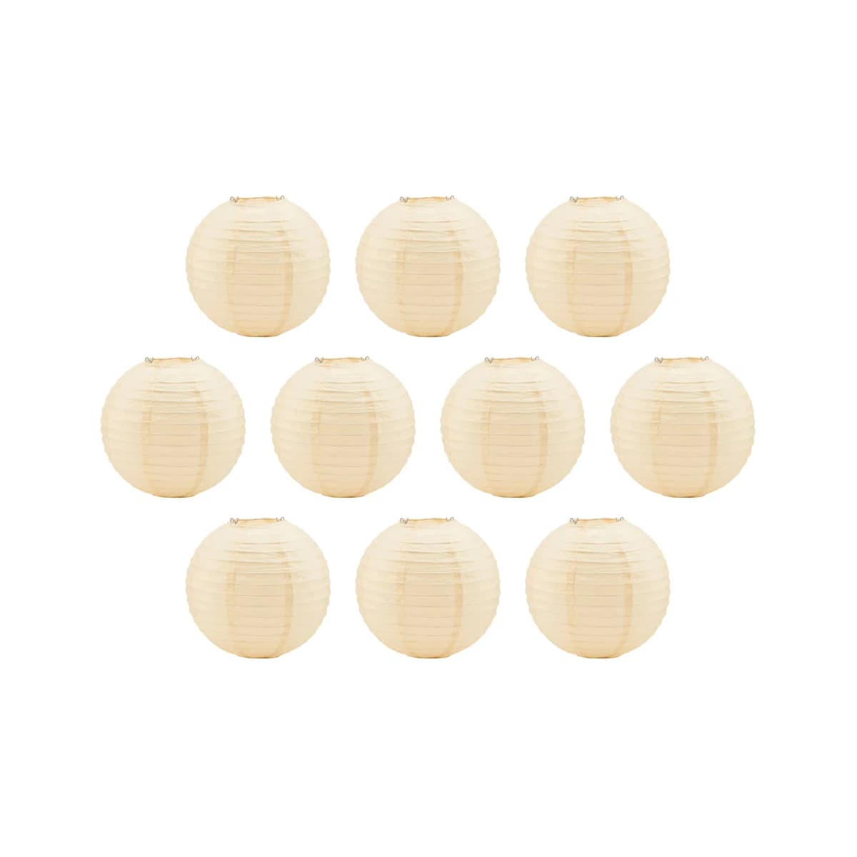 Soni lampeskjerm 10-stk. sand, Ø25 cm