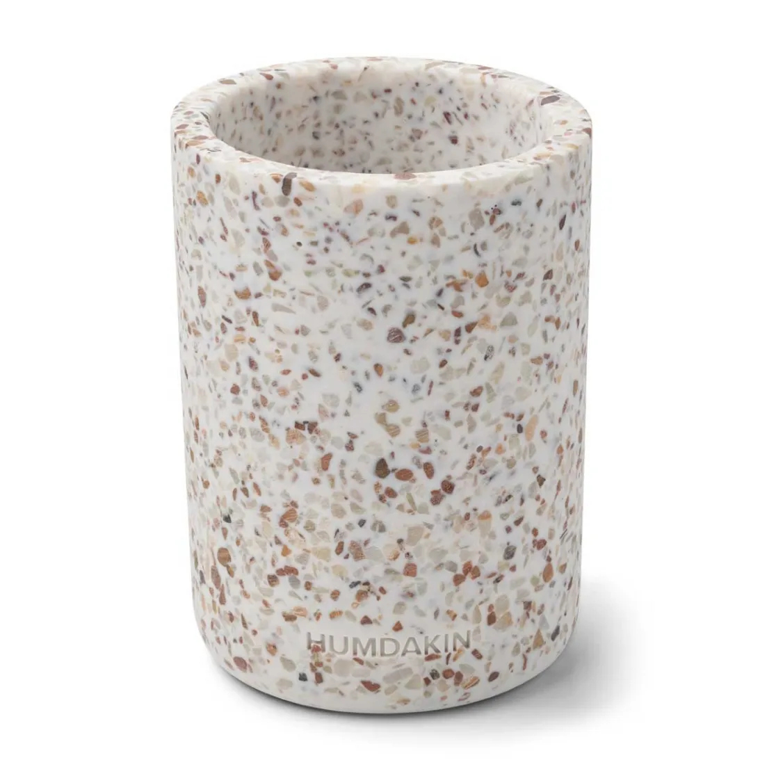 Humdakin Terrazzo vase Ø 10 cm, White-brown