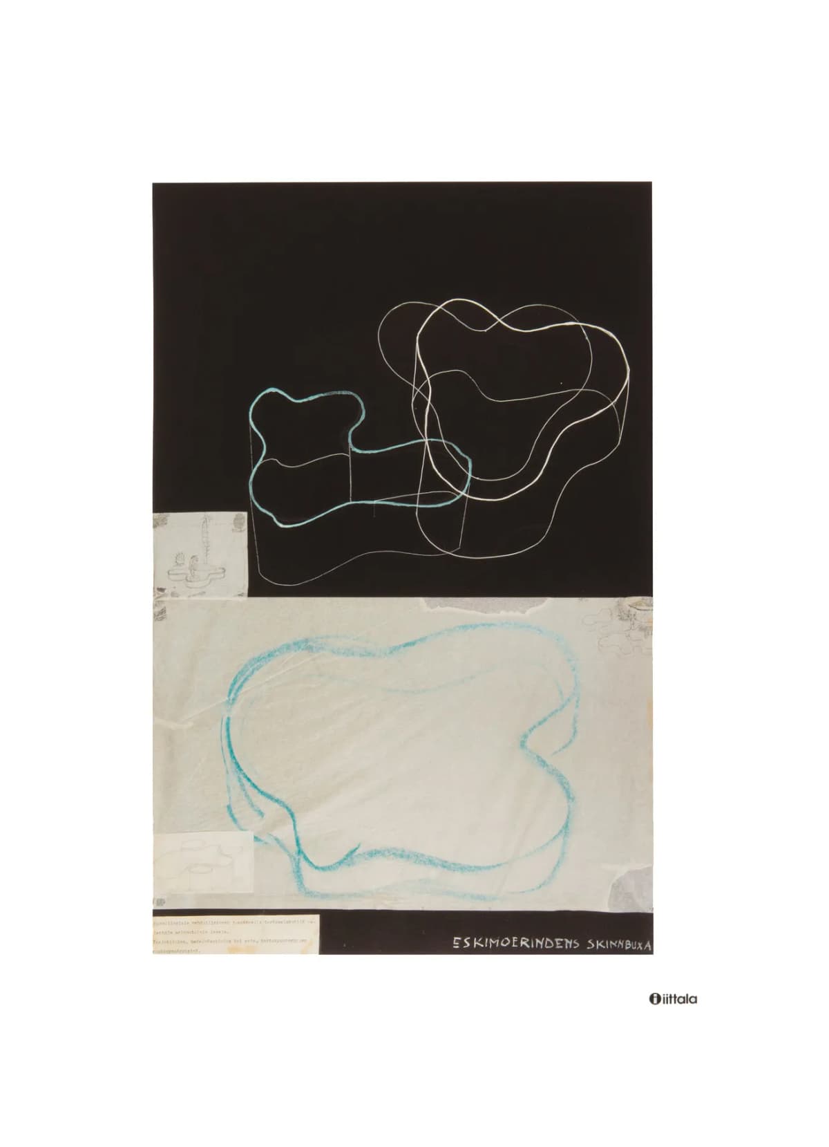 Aalto art Sketch black plakat, 50 x 70 cm