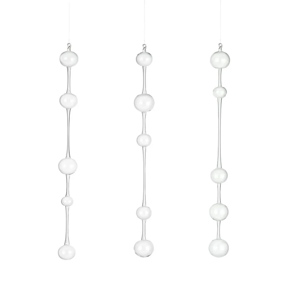 Ateenan Aamu glassdekorasjon 3-pakk, 63 cm