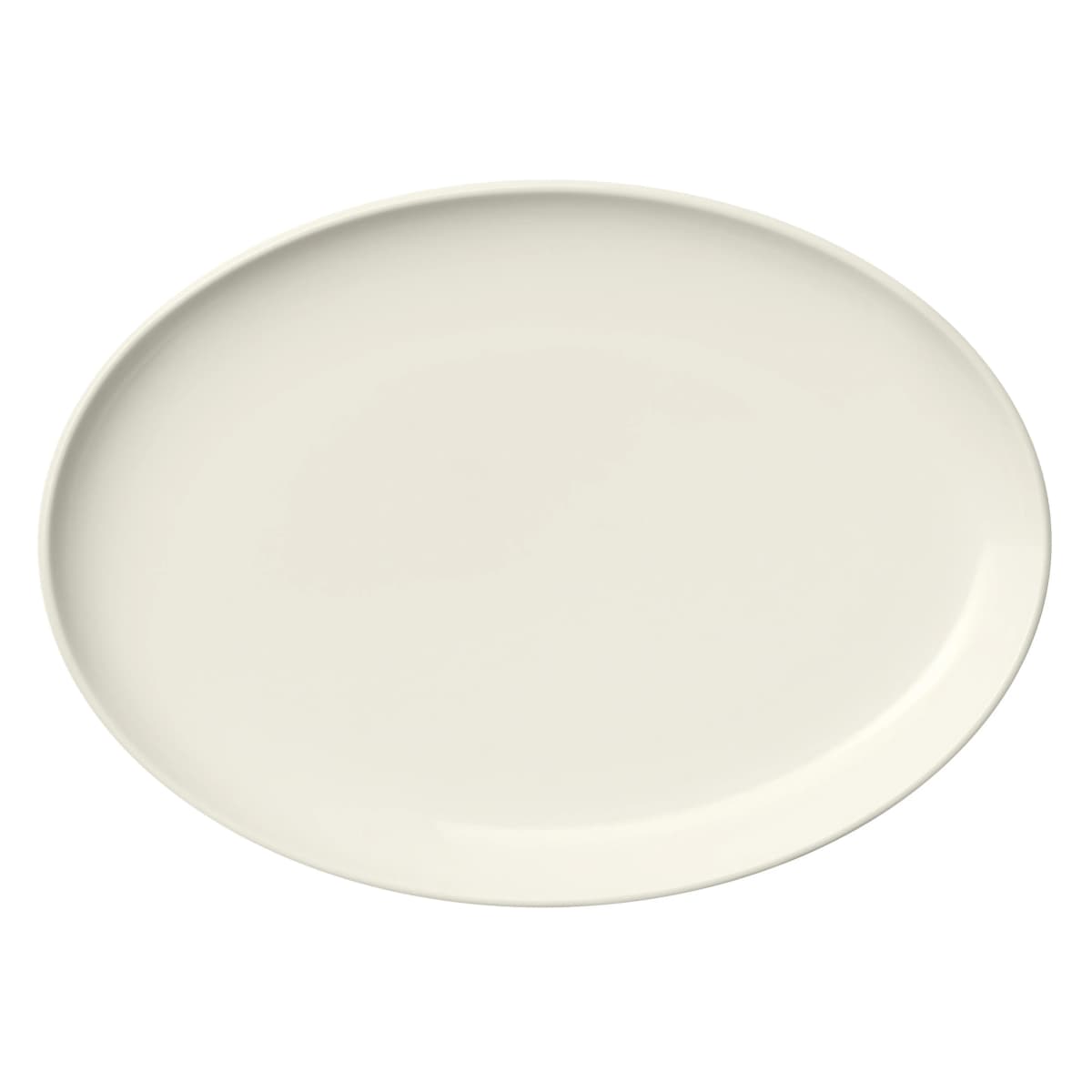 Essence tallerken oval 25 cm, Hvit
