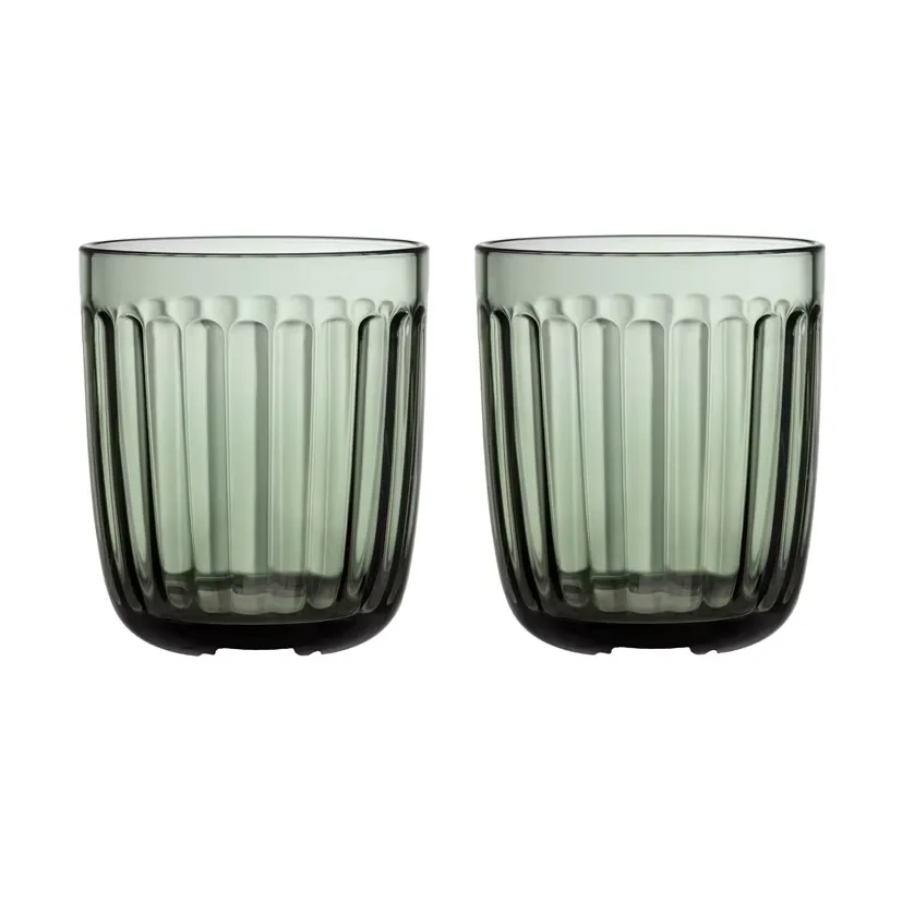 Raami vannglass 26 cl 2-stk., Furugrønn
