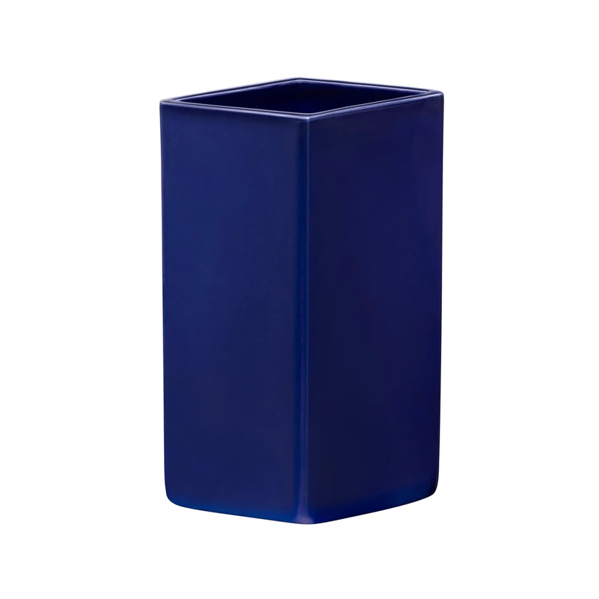 Ruutu keramikkvase 180 mm, Mørkeblå