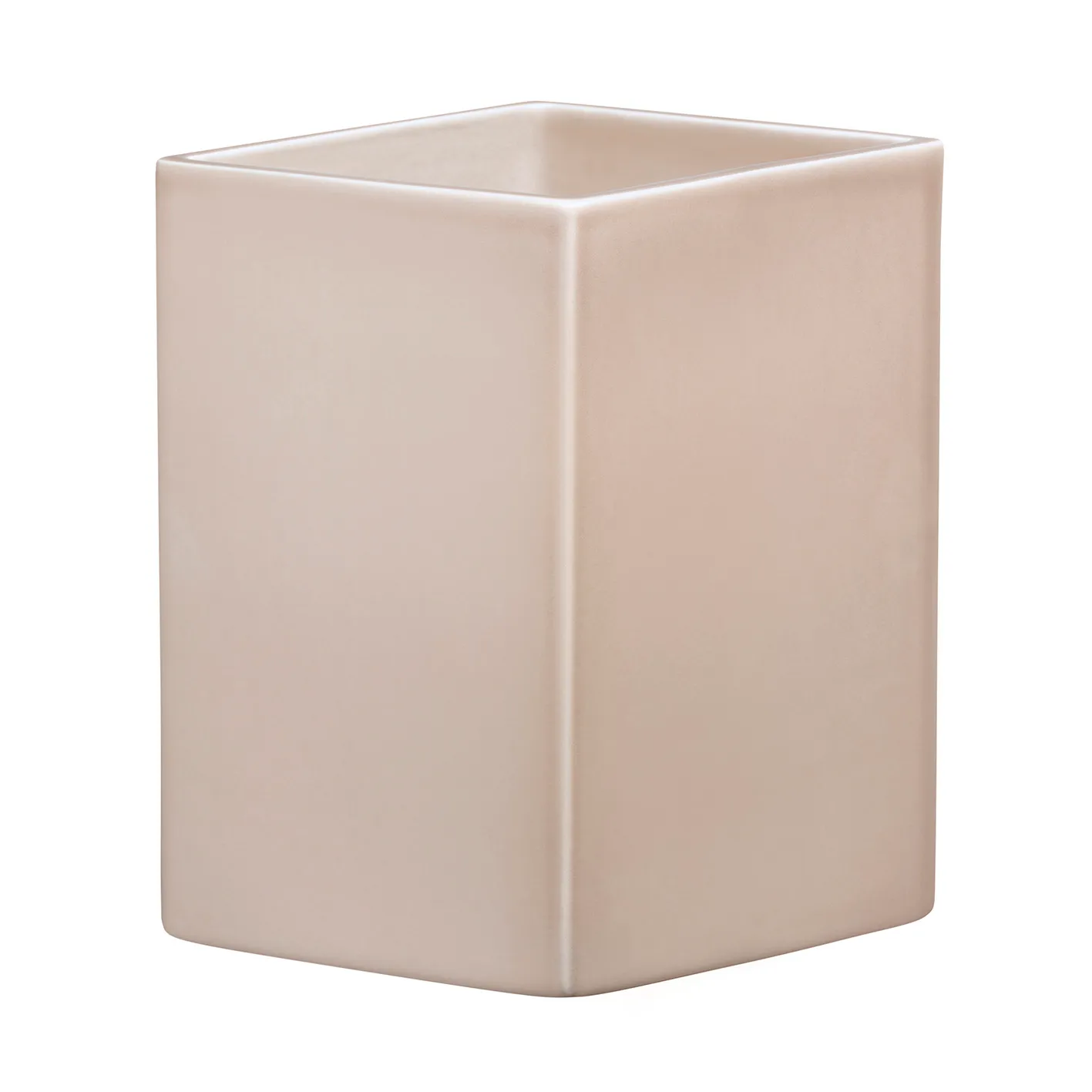 Ruutu keramikkvase 225 mm, Beige