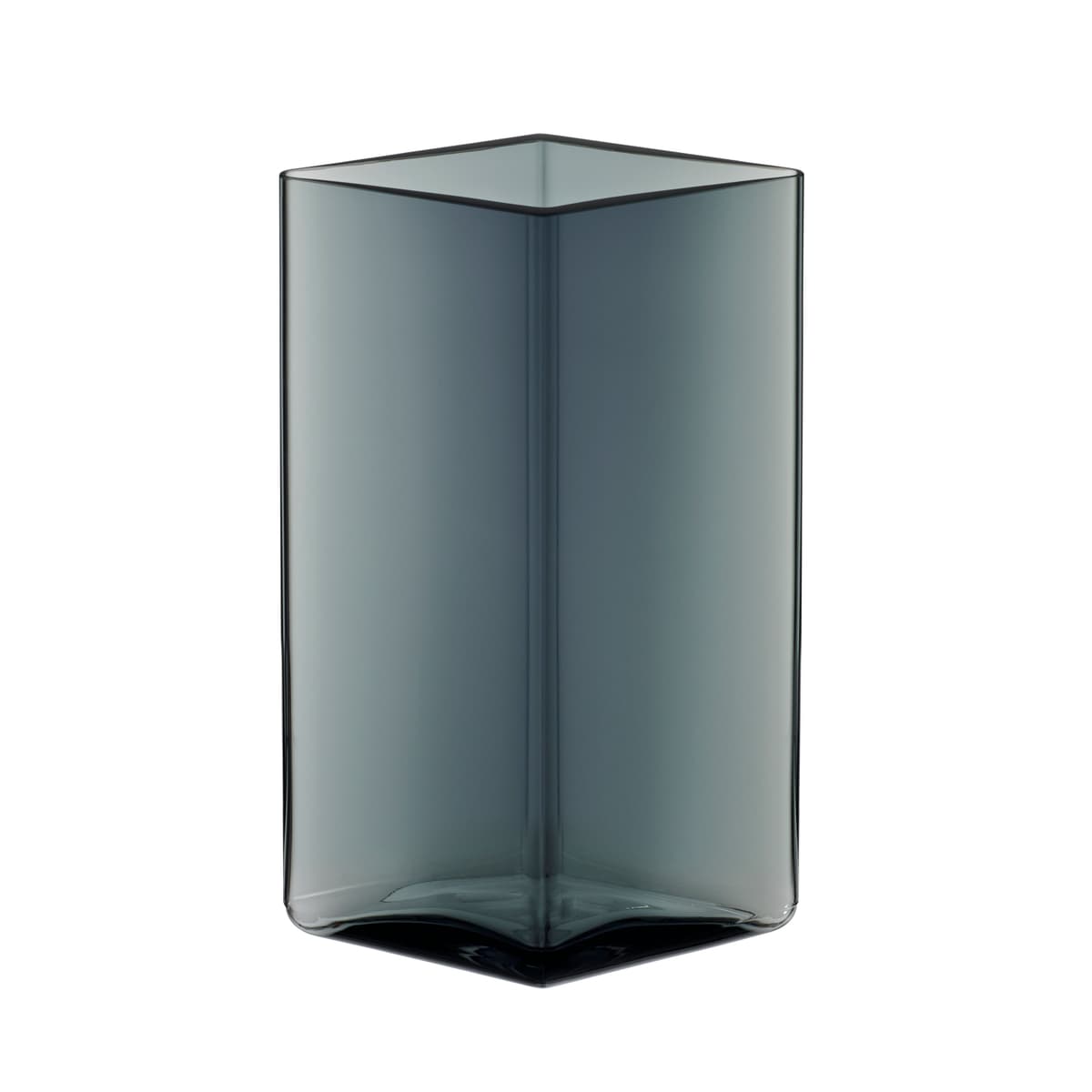 Ruutu vase 11,5x18 cm, grå