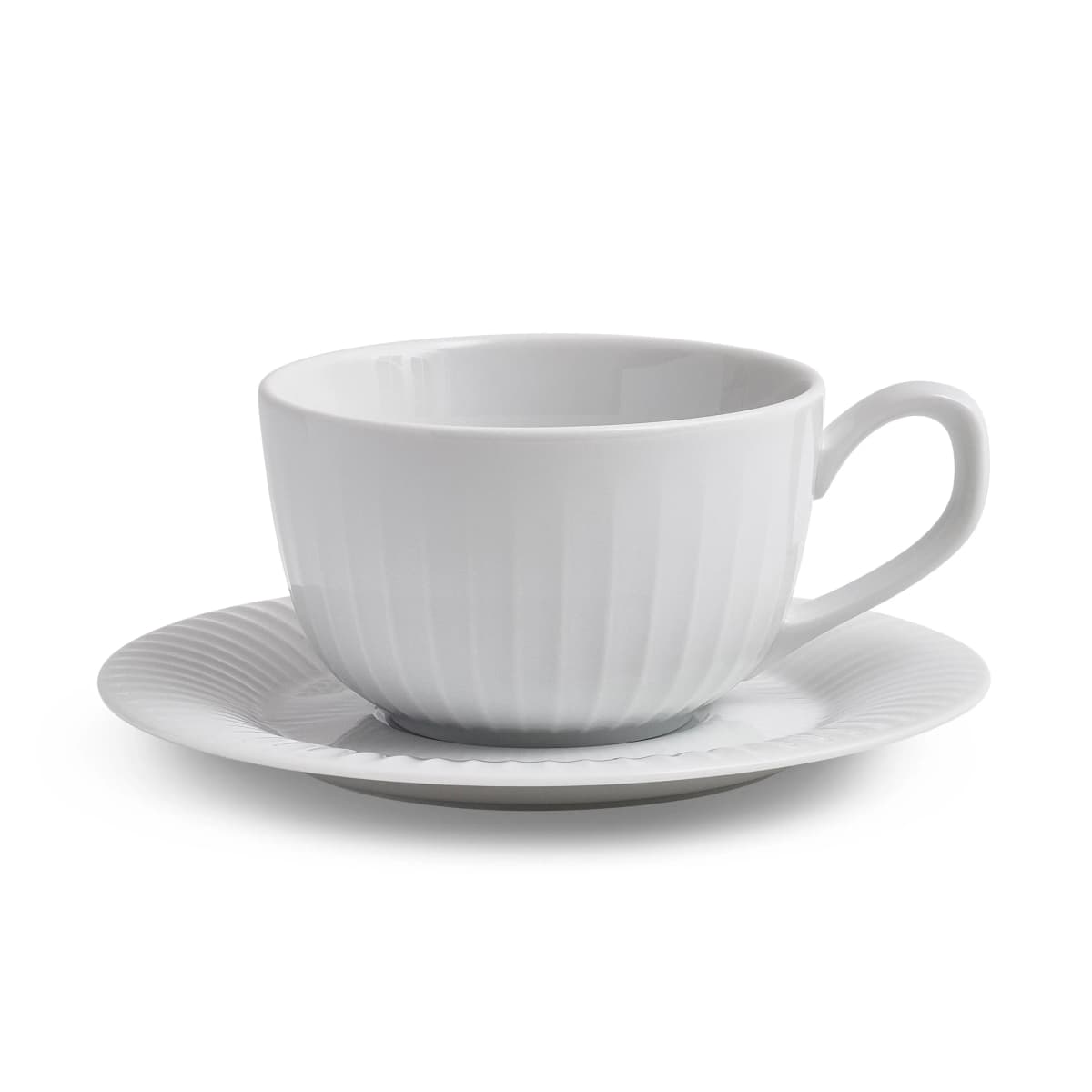 Hammershøi kopp med skål, hvit