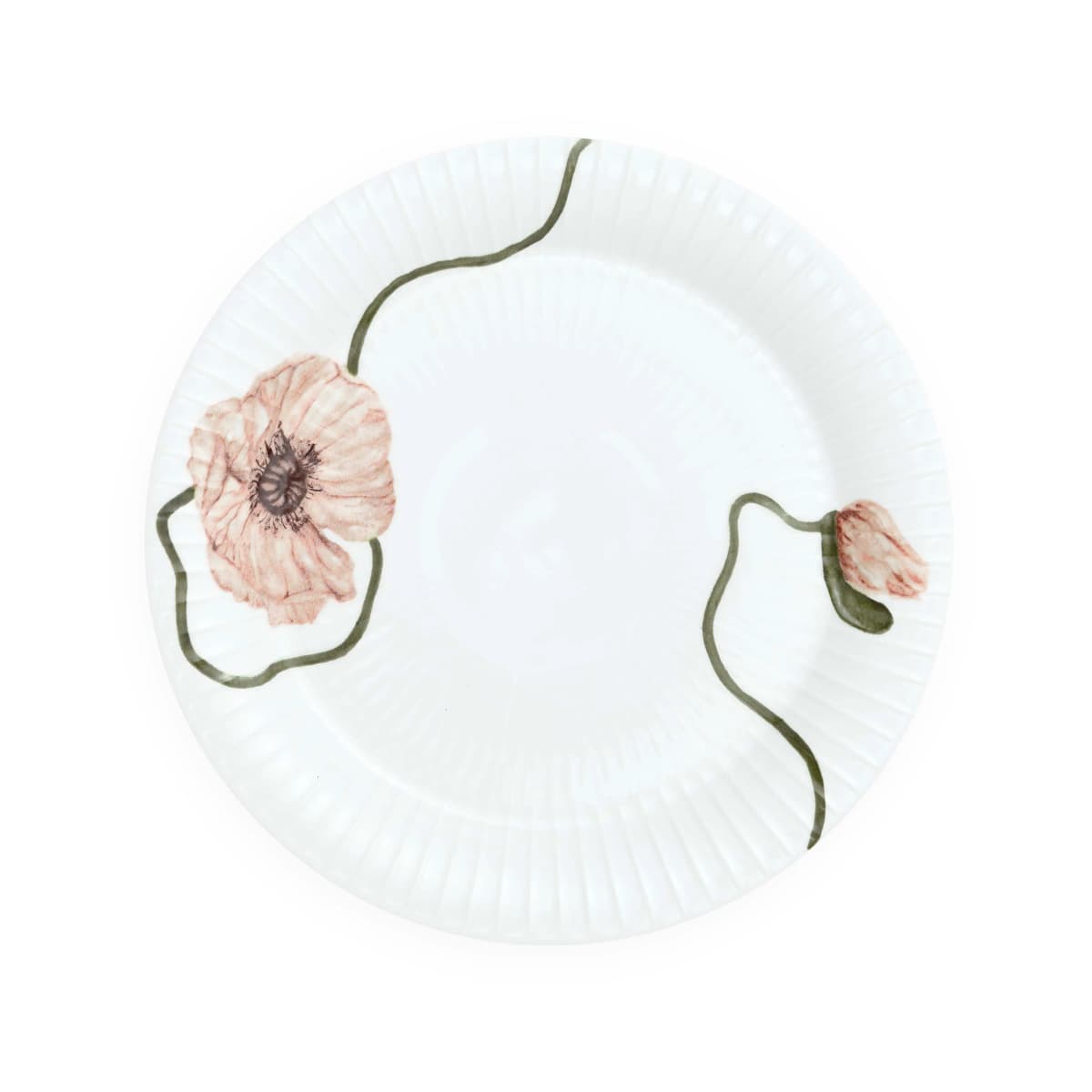 Hammershøi Poppy asjett 22 cm, Hvit