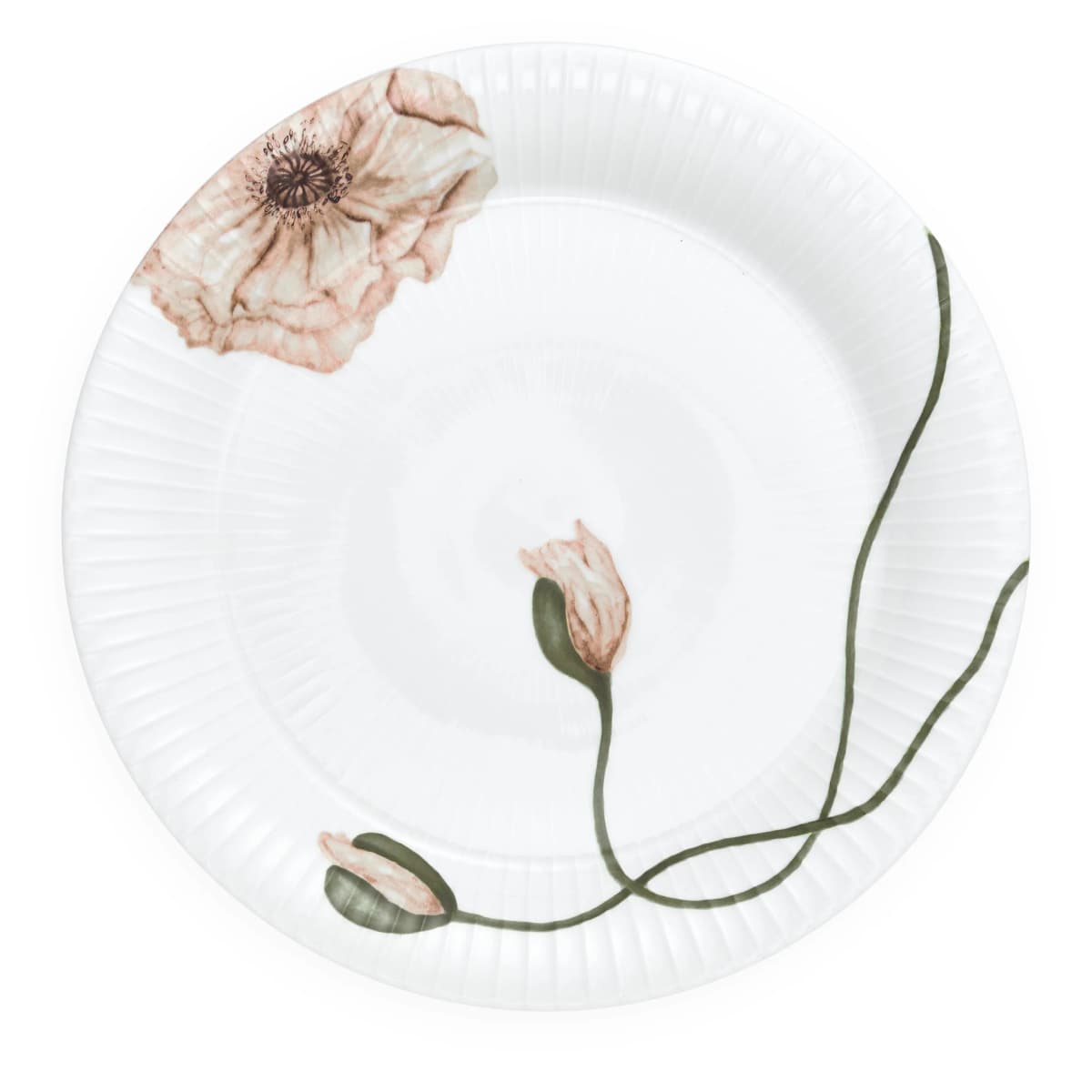 Hammershøi Poppy tallerken 27 cm, Hvit