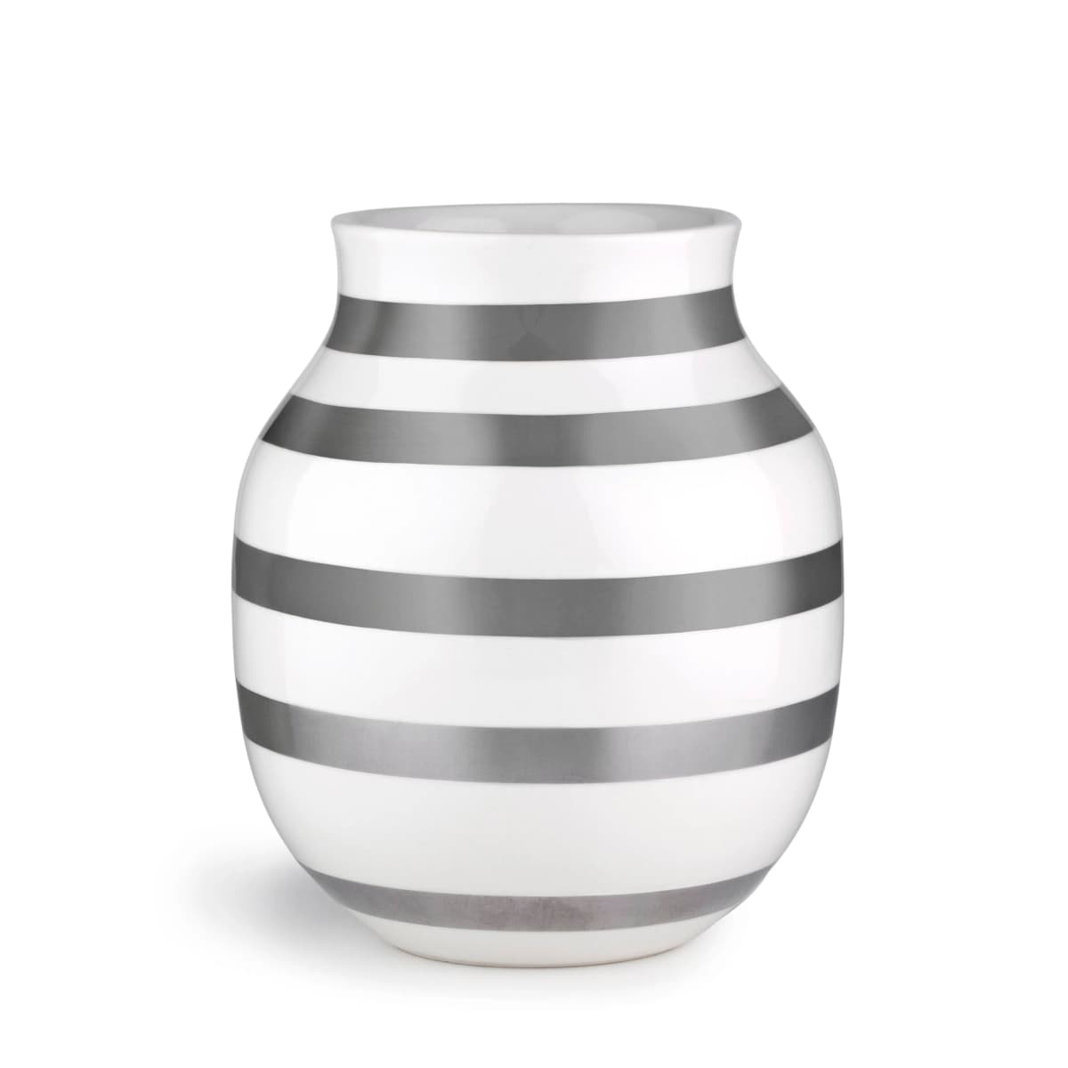Omaggio vase sølv, middels