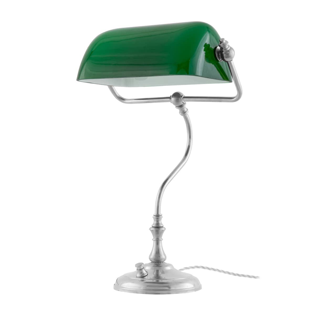 Energismart bordlampe, Forniklet-grønn