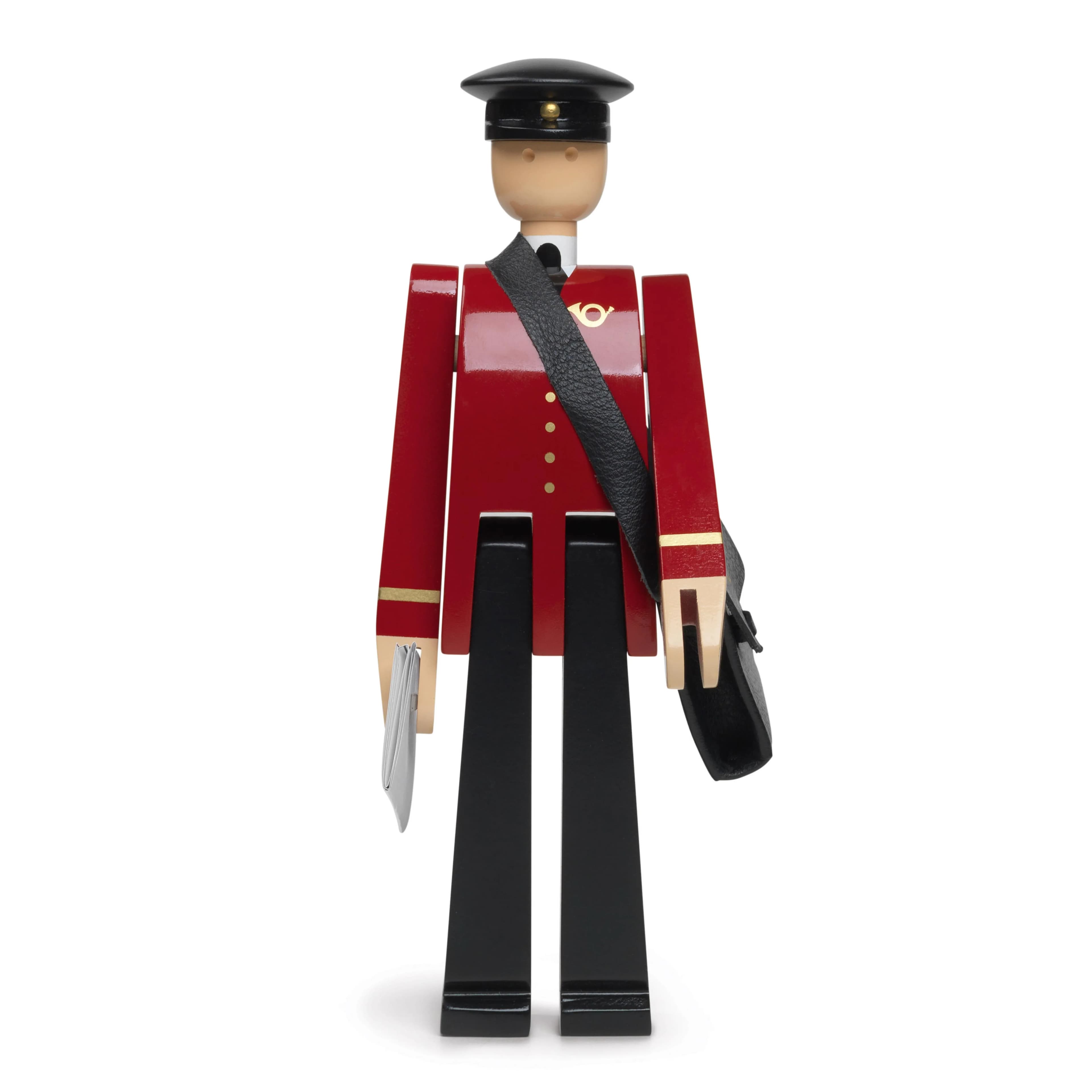 Kay Bojesen brevbærer Einar, rød-svart