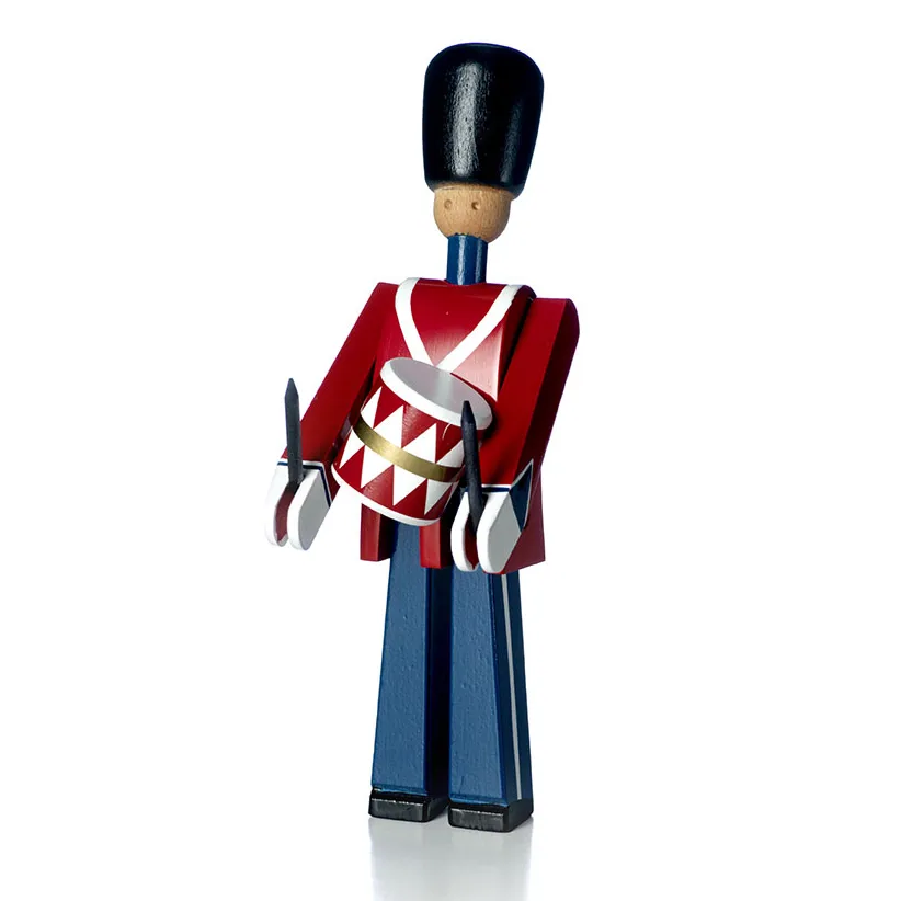 Kay Bojesen trommeslager, rød-blå