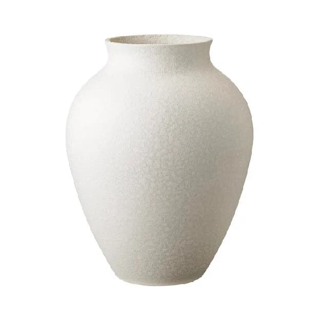Knabstrup vase 20 cm, hvit