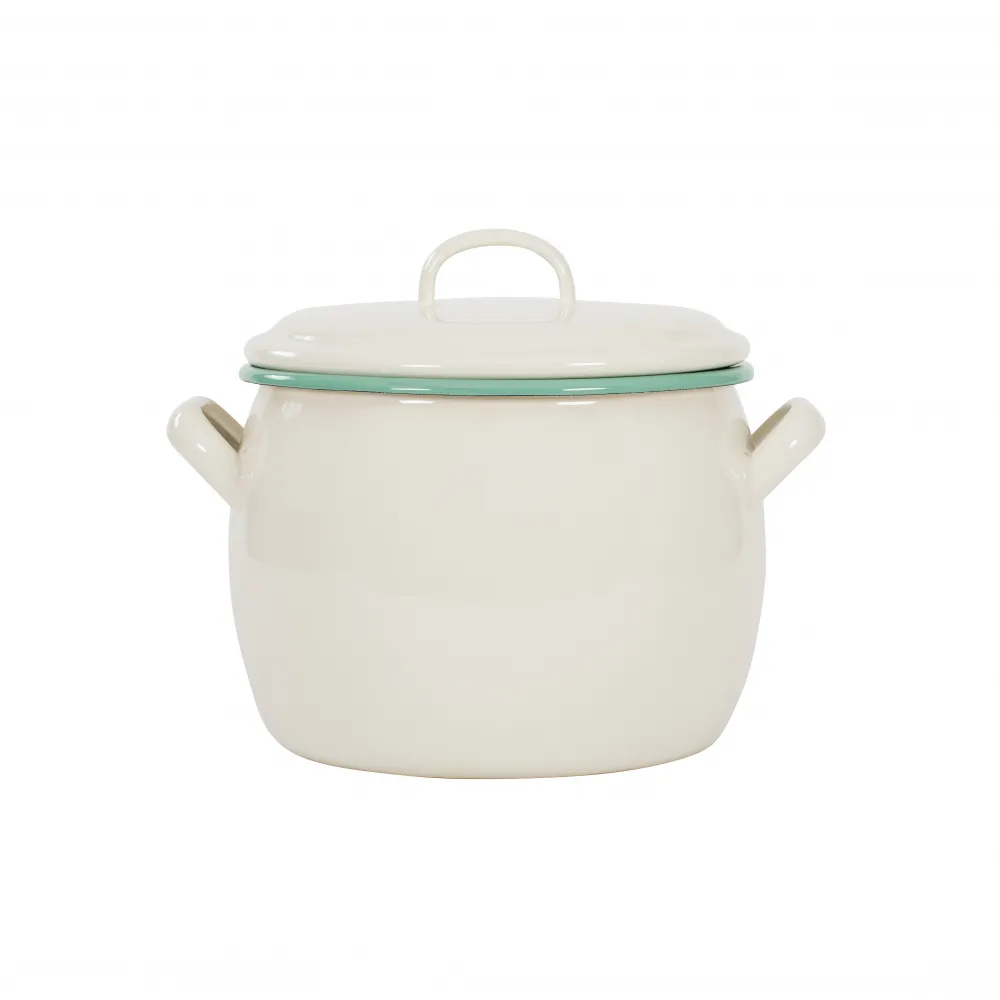 Kockums kjele med lokk 4 l, Cream Lux (beige)