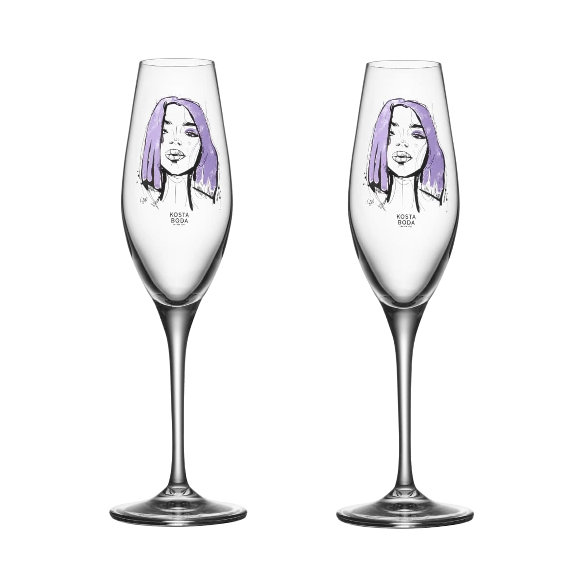 All about you champagneglass 24 cl 2-stk., Forever Mine