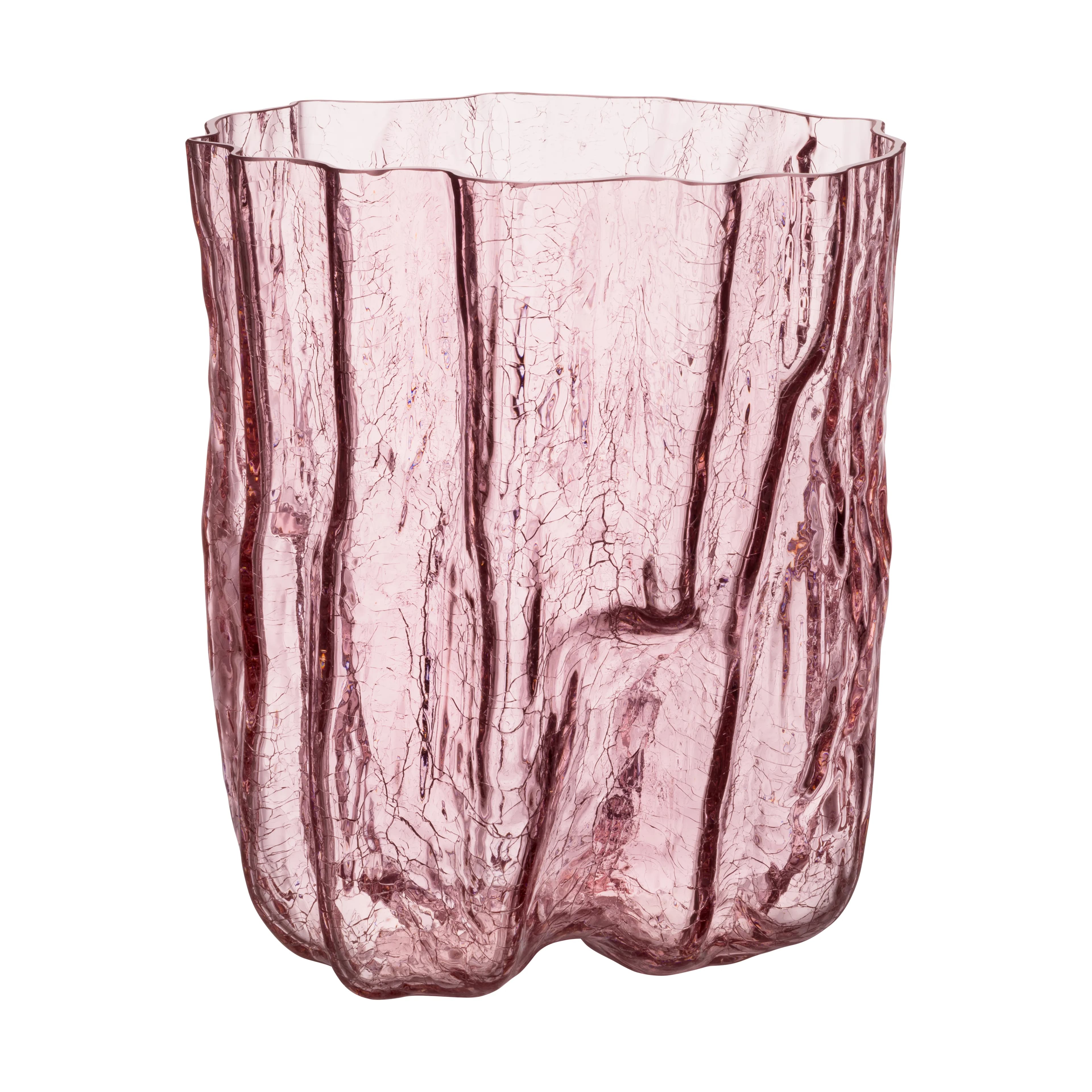 Crackle vase 27 cmm, Rosa