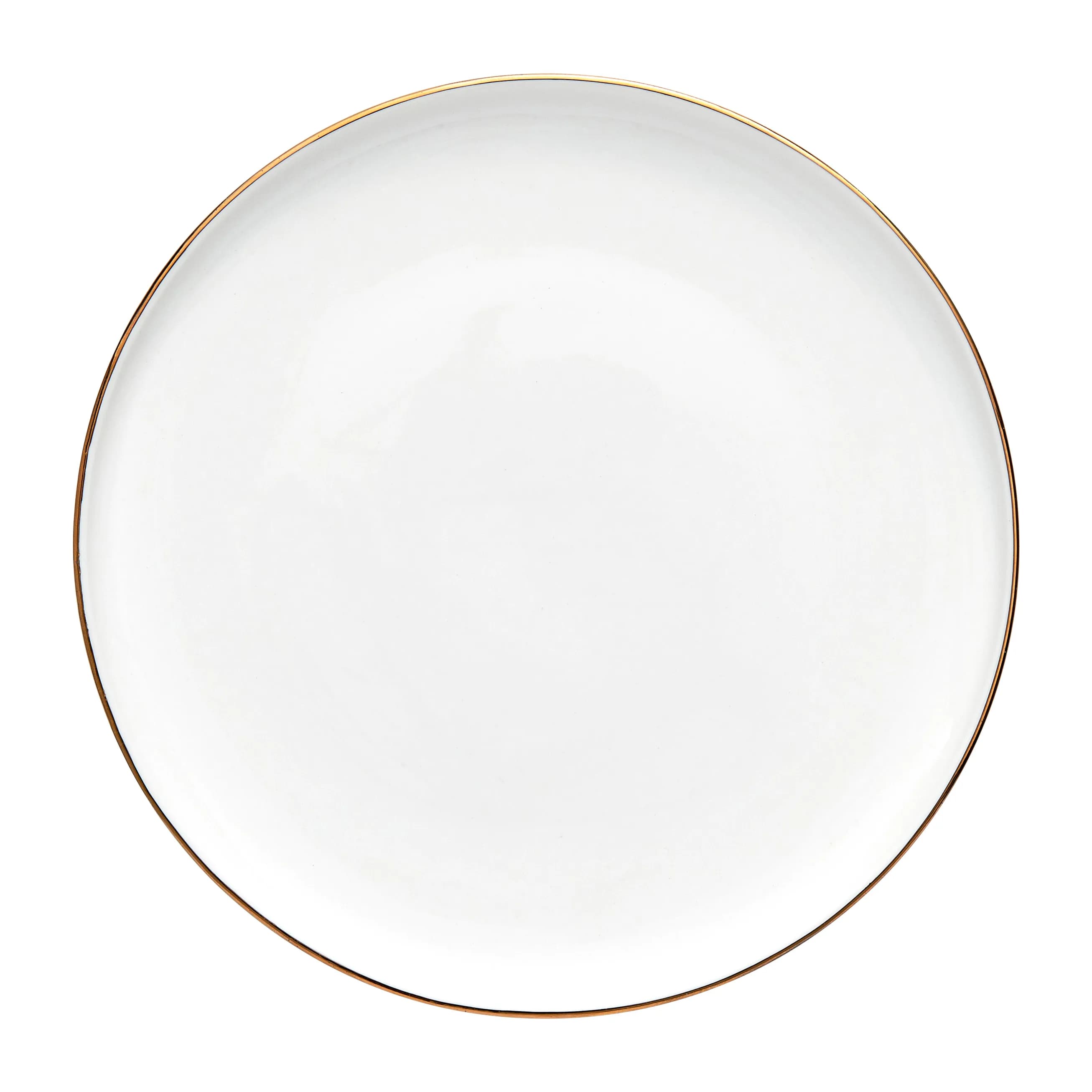 Clara tallerken Ø 20 cm, White-light gold