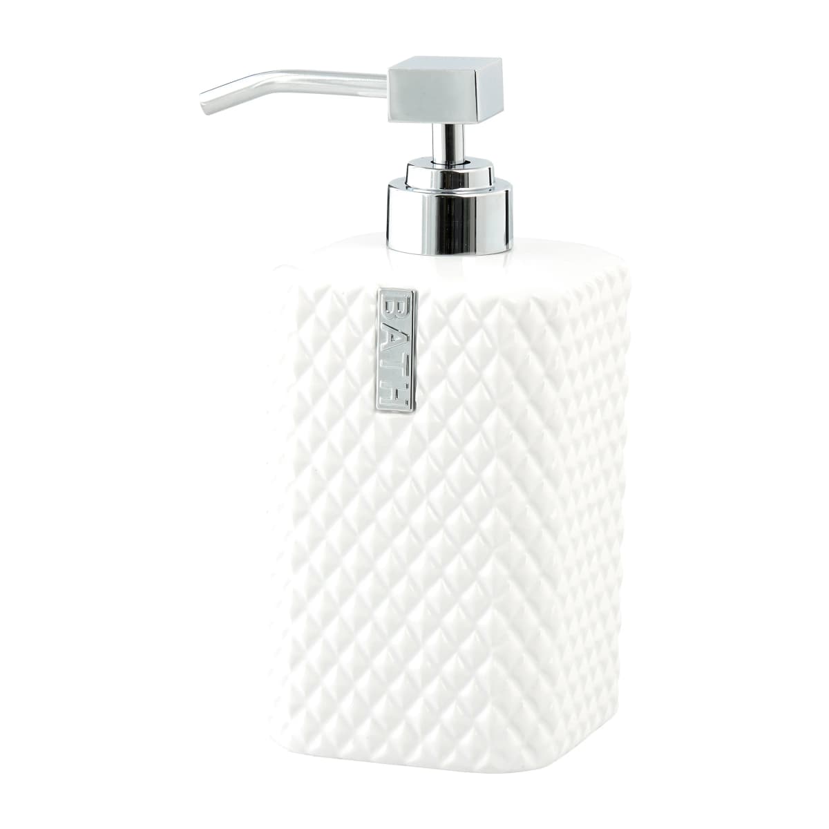 Marion såpepumpe 17,5 cm, White-silver
