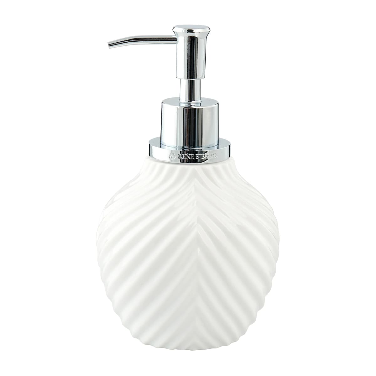 Milda såpepumpe 17,5 cm, White-silver