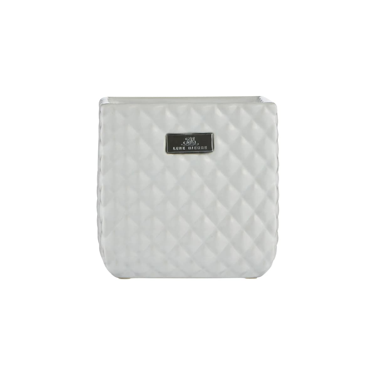 Portia krukke 16 cm, White