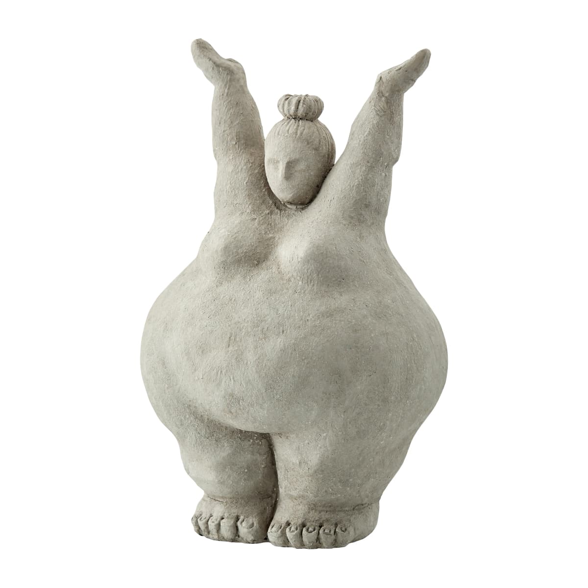 Serafina dekorasjon kvinne stående 28 cm, Grey