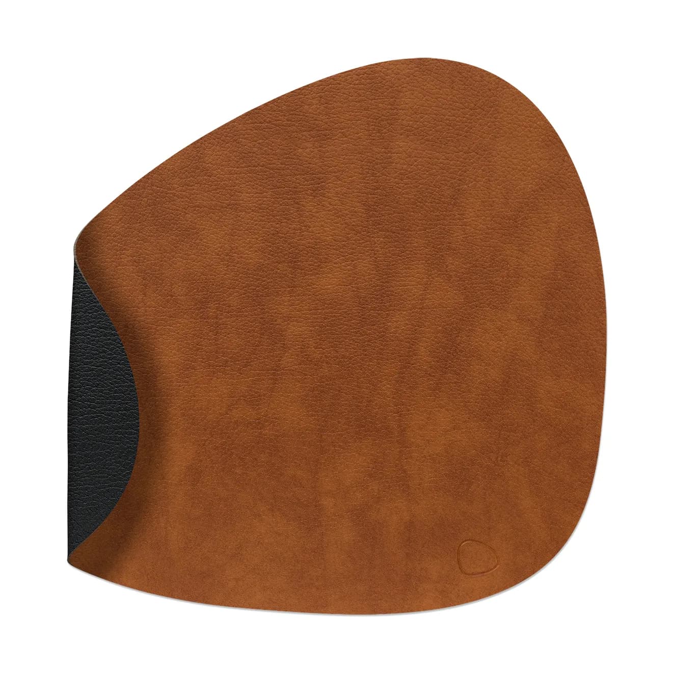 Bull spisebrikke vendbar curve L 1 stk., Cognac-black