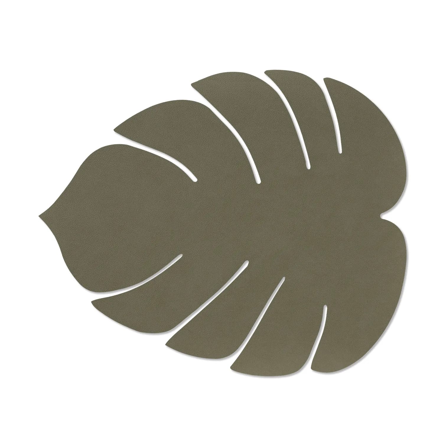 Monstera Leaf Nupo bordbrikke L, Army green
