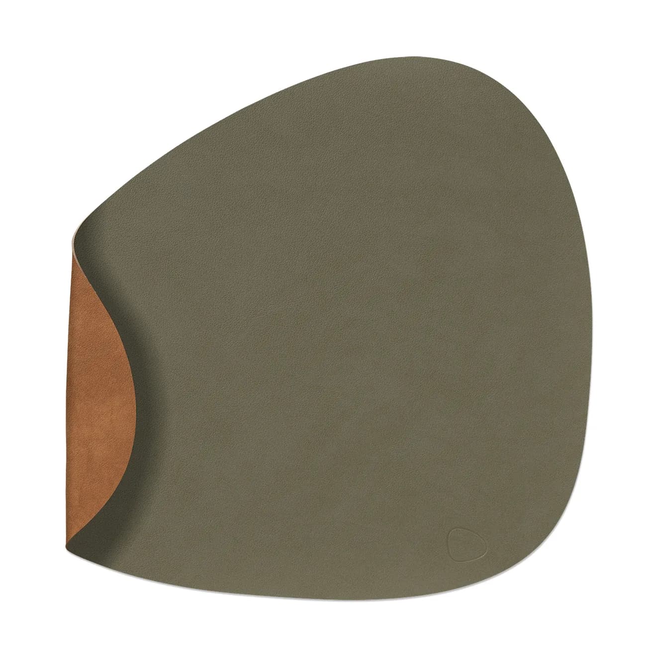 Nupo bordbrikke vendbar curve L 1 stk., Army green-nature