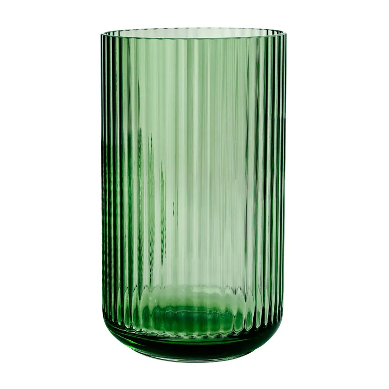 Lyngby vase glass Copenhagen grønn, 31 cm