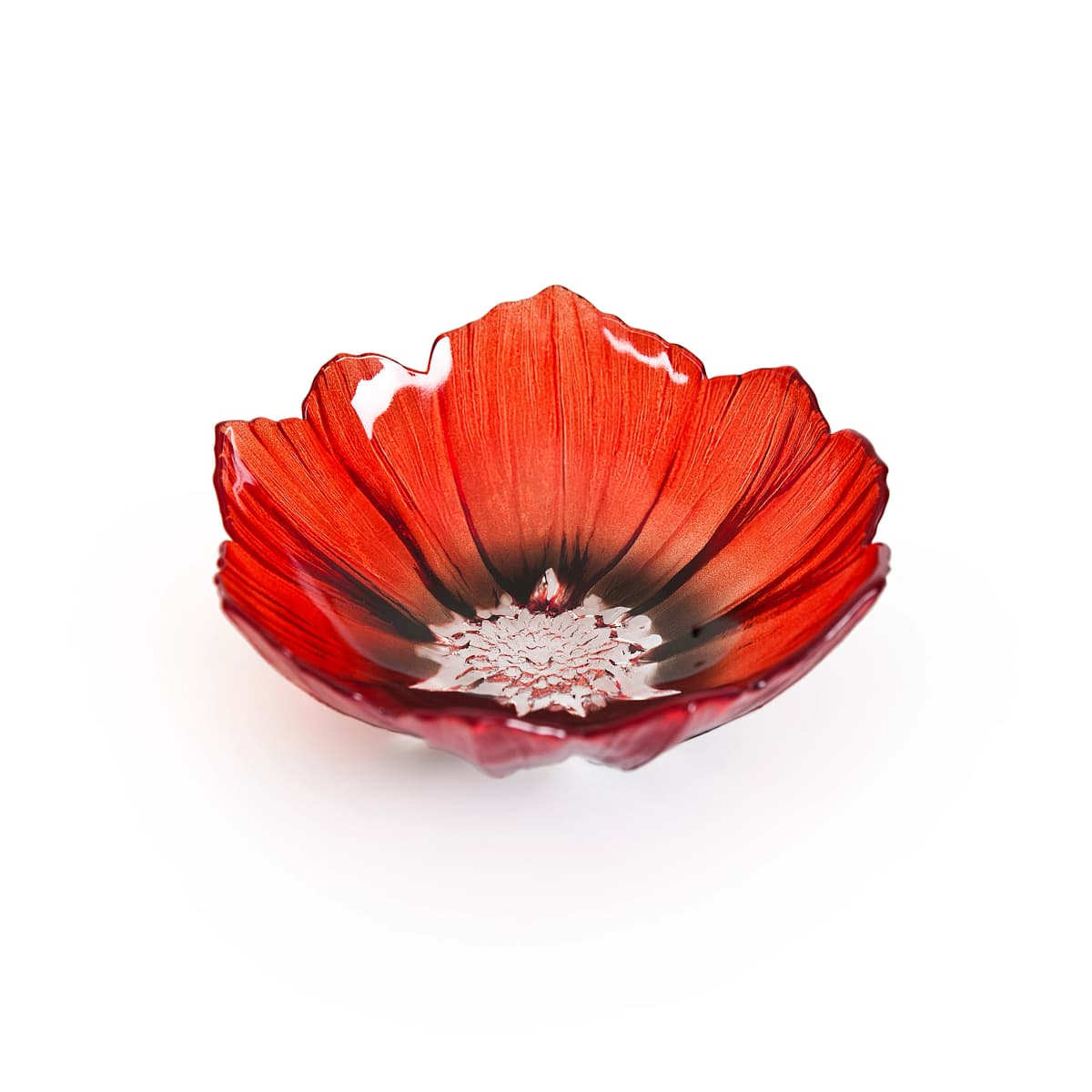 Poppy skål liten, Rød-svart