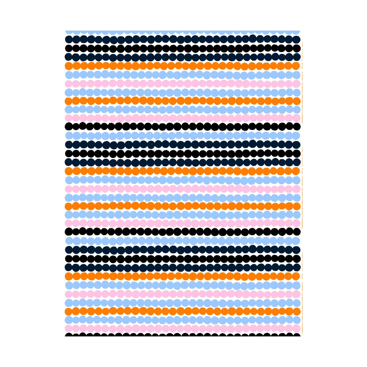 Räsymatto voksduk, White-pink-light blue-black