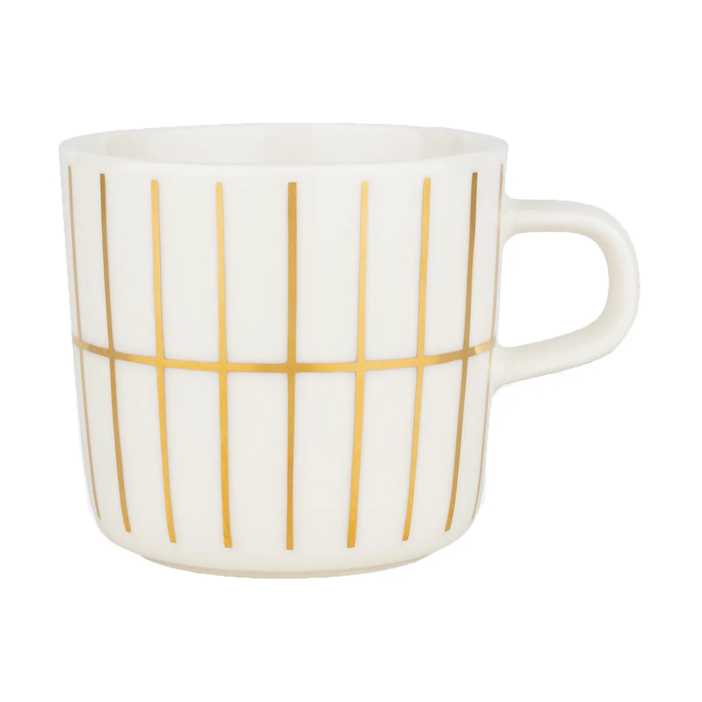 Tiiliskivi kaffekopp 20 cl, White-gold