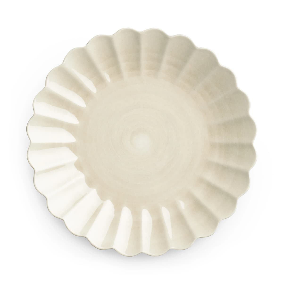 Oyster tallerken 28 cm, Sand