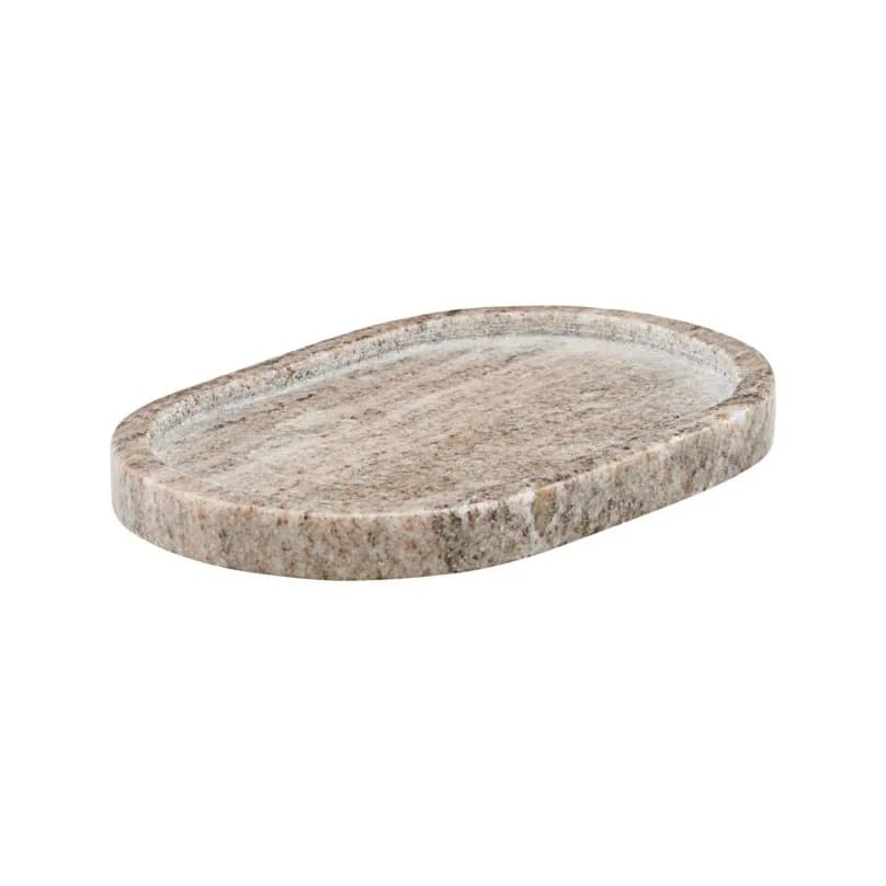 Meraki oval brett beige, 12,5x19,5 cm