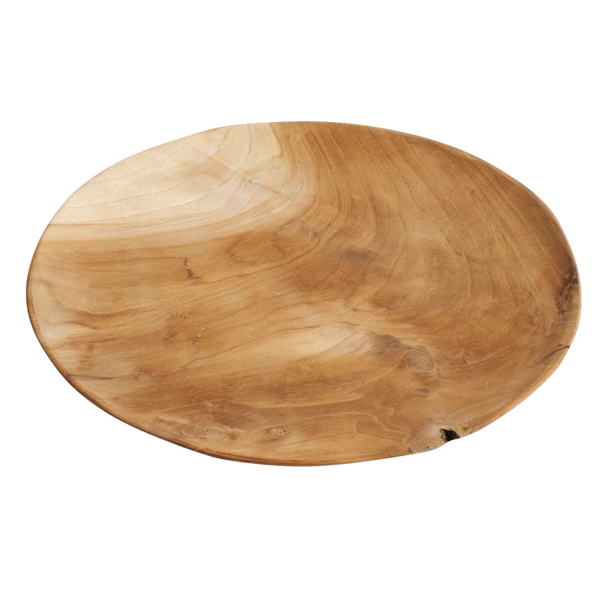 Muubs teak tallerken 37 cm, Natur