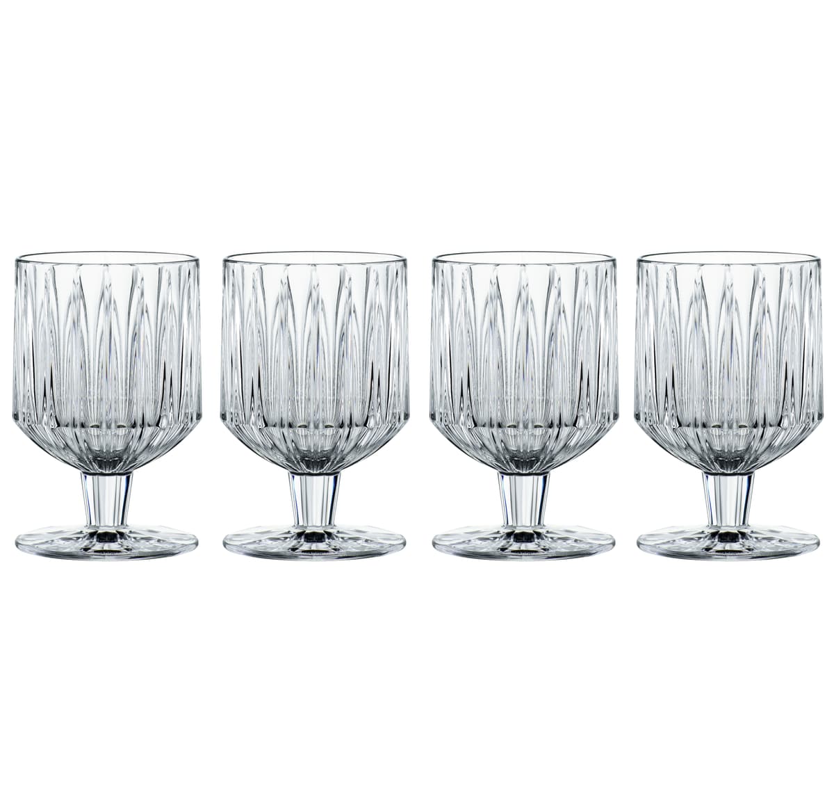 Jules glass på fot 4-stk., Klar