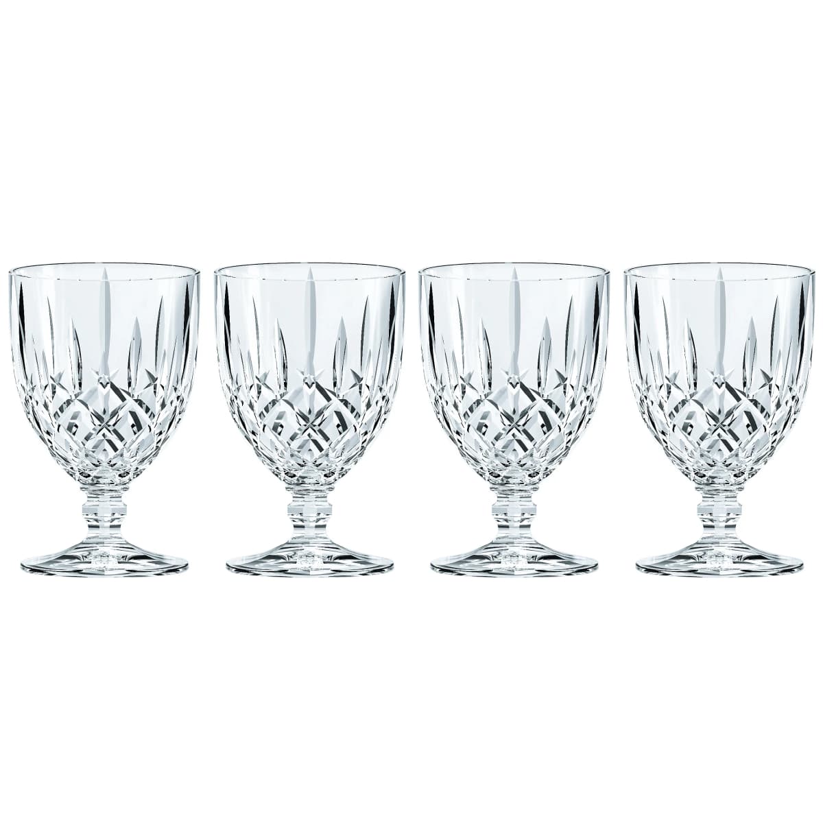 Noblesse glass på fot 4-stk., Klar