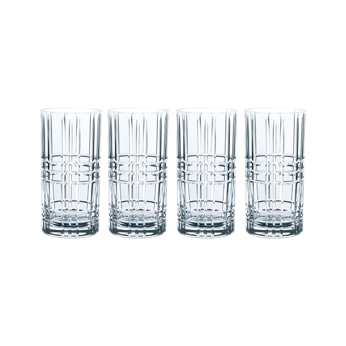 Square longdrinkglass 4-stk., 44 cl