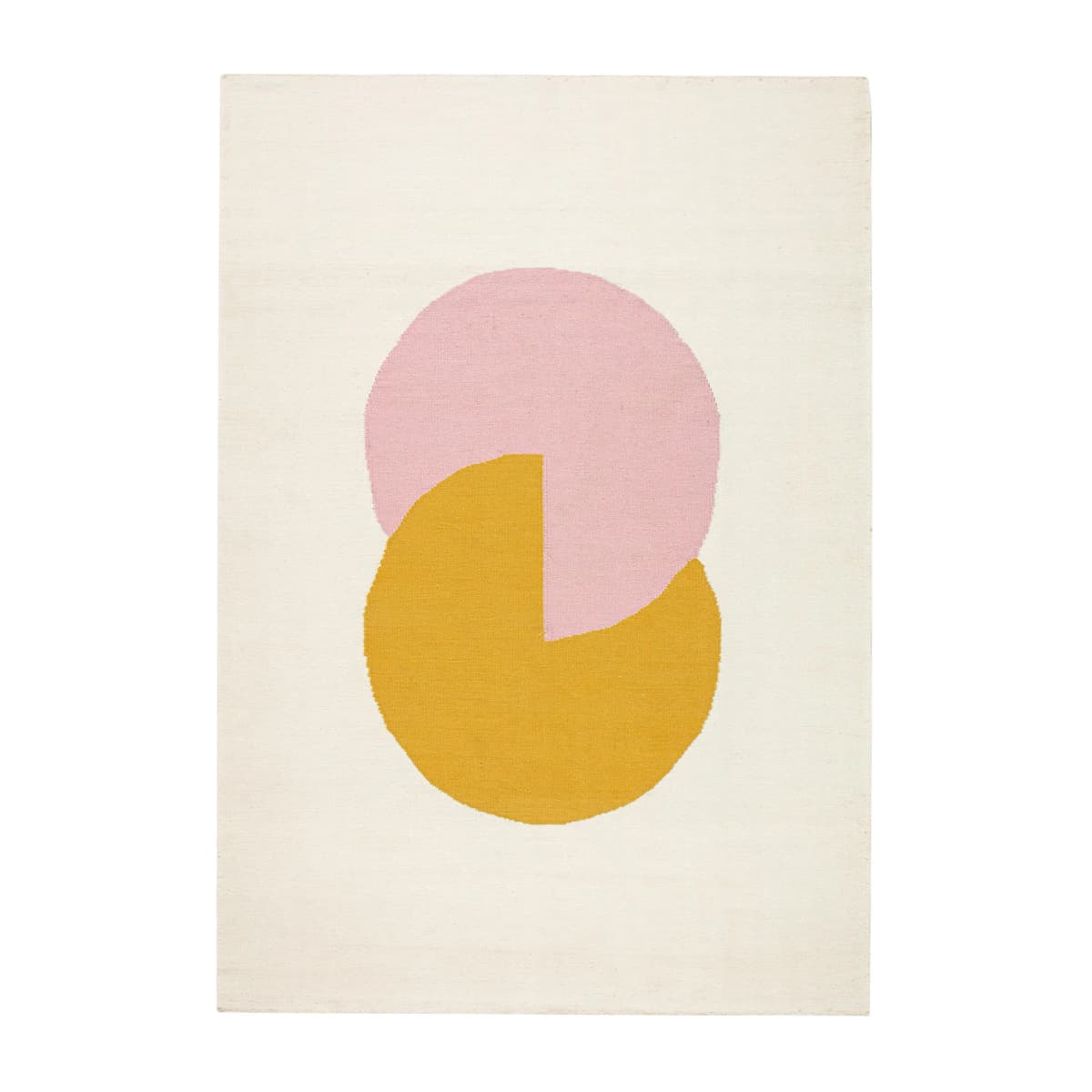 Circles blocks kelimteppe rosa, 170x240 cm