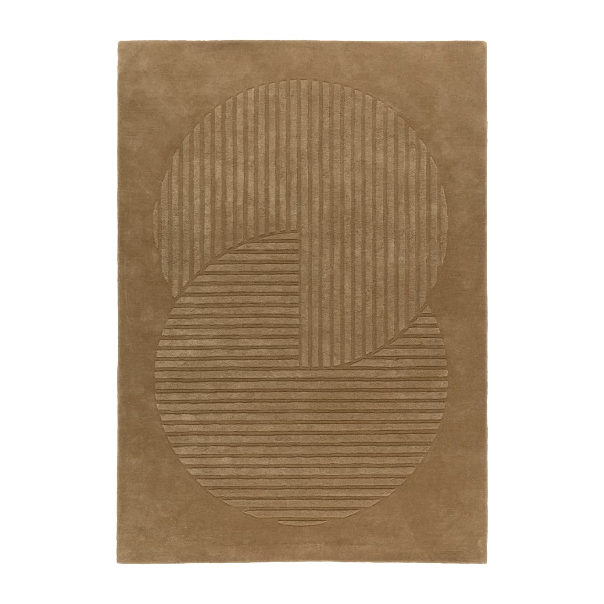 Levels ullteppe circles beige, 170 x 240 cm