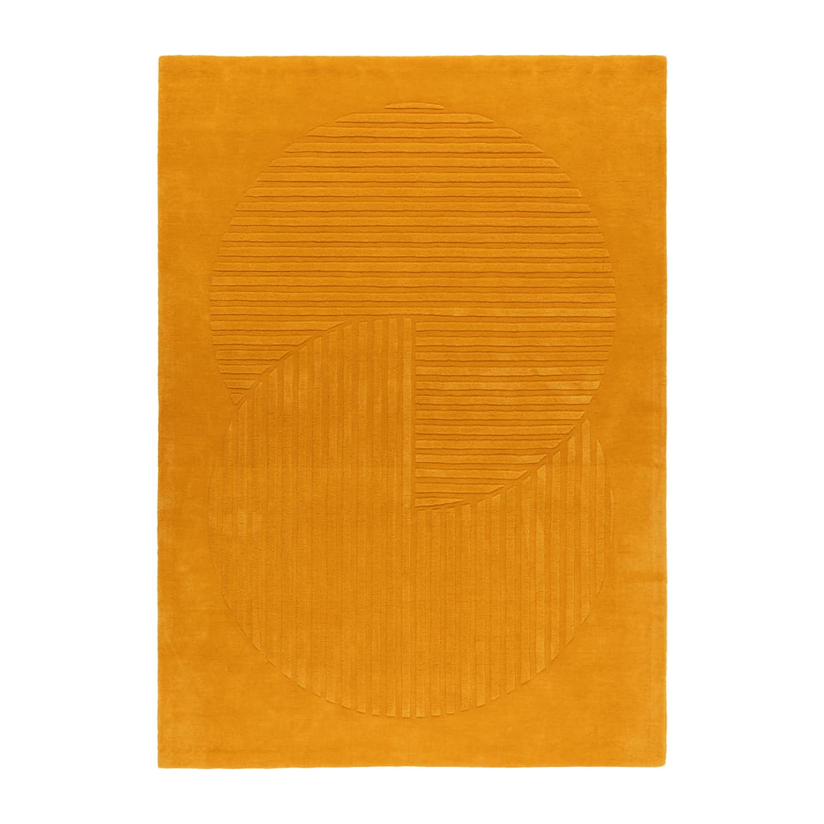 Levels ullteppe circles gul, 170 x 240 cm