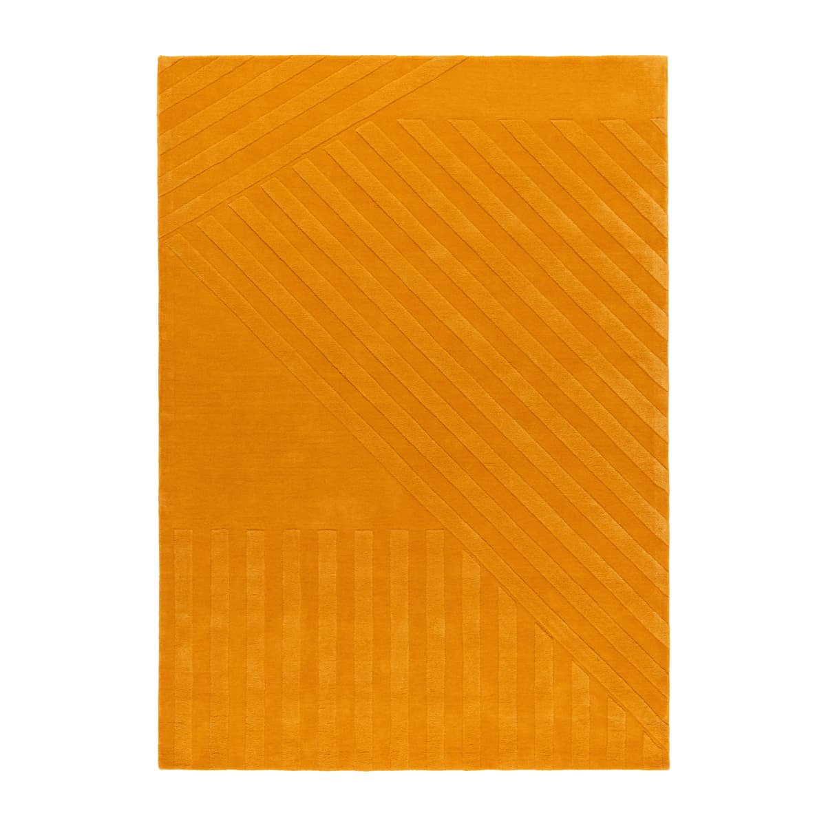 Levels ullteppe stripes gul, 200 x 300 cm