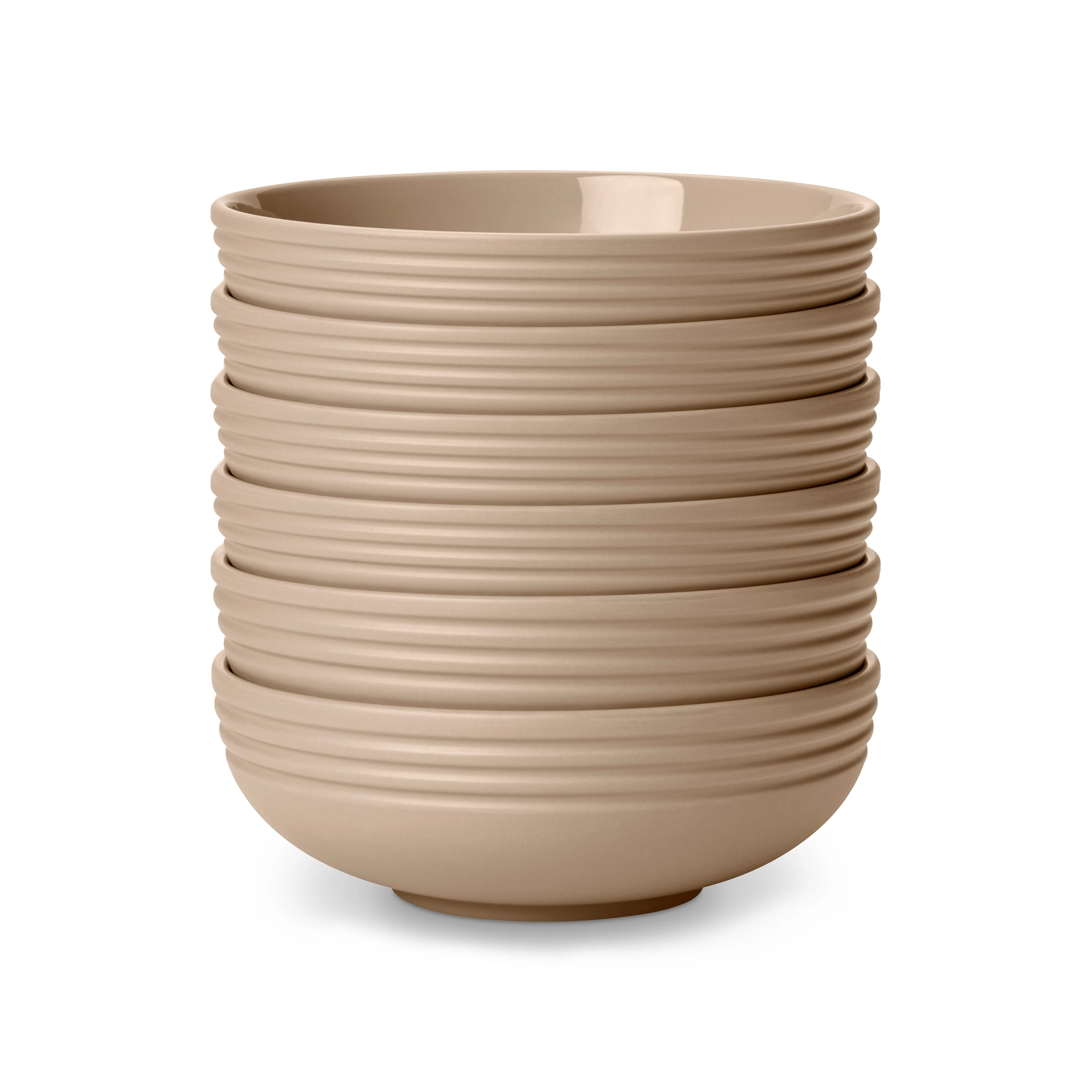 Lines skål Ø16 cm 6-stk., Beige