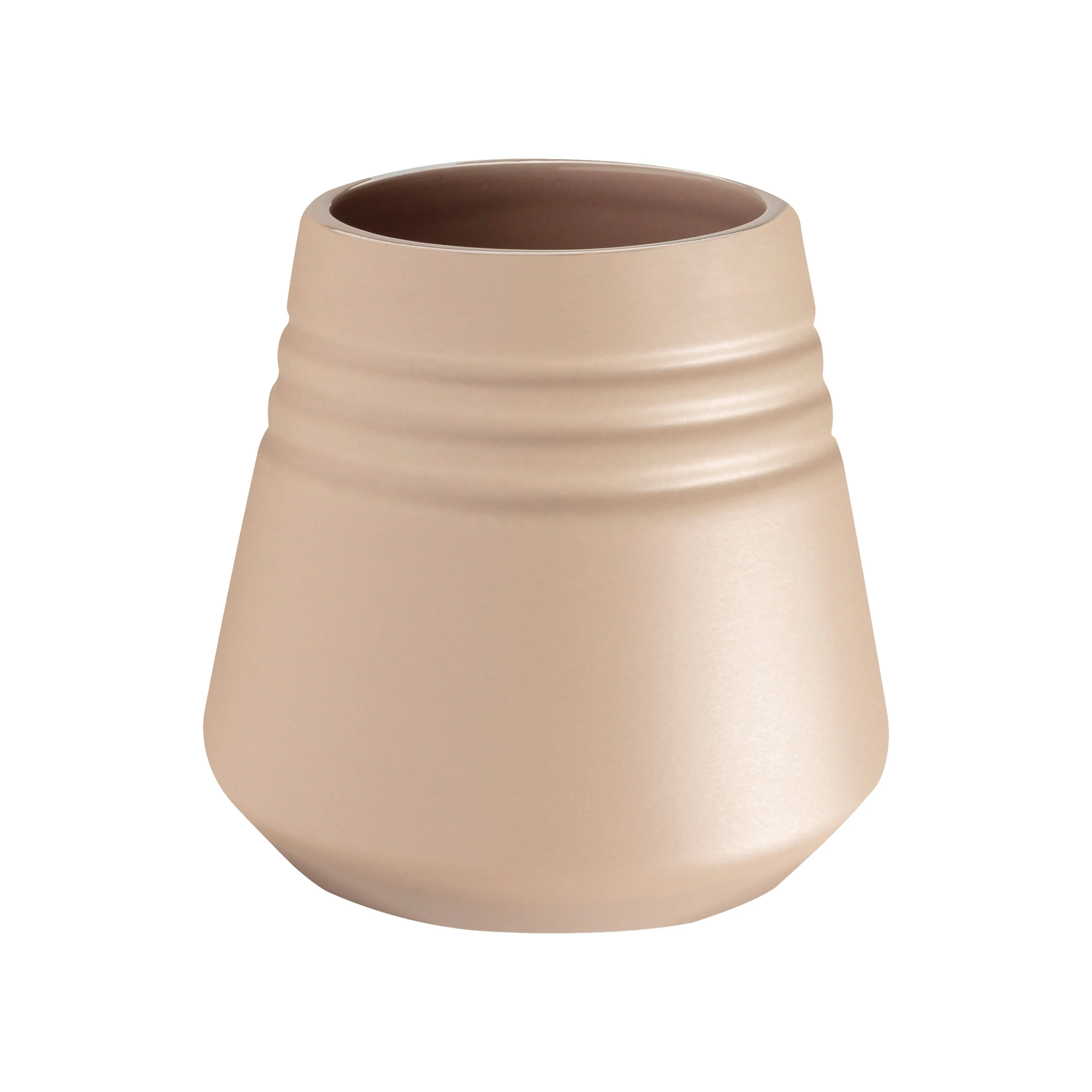 Lines vase 8 cm, Beige