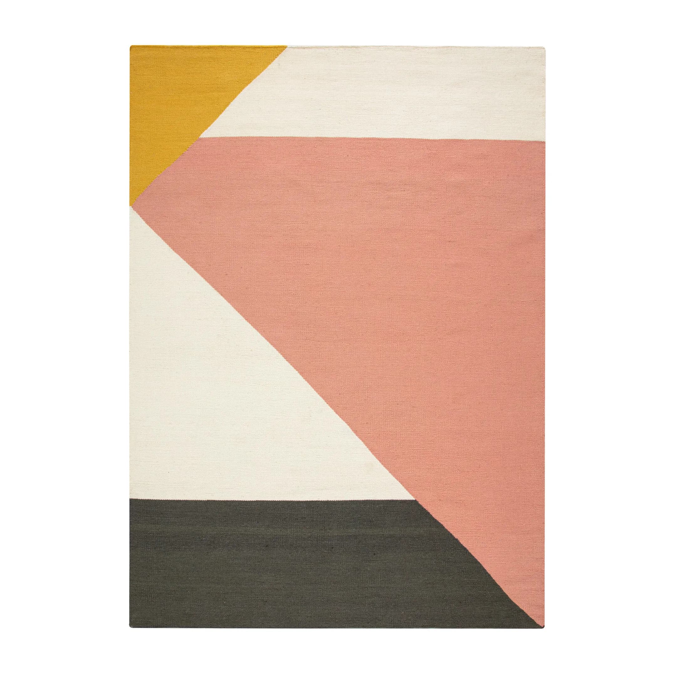 Stripes blocks kelimteppe rosa, 170x240 cm