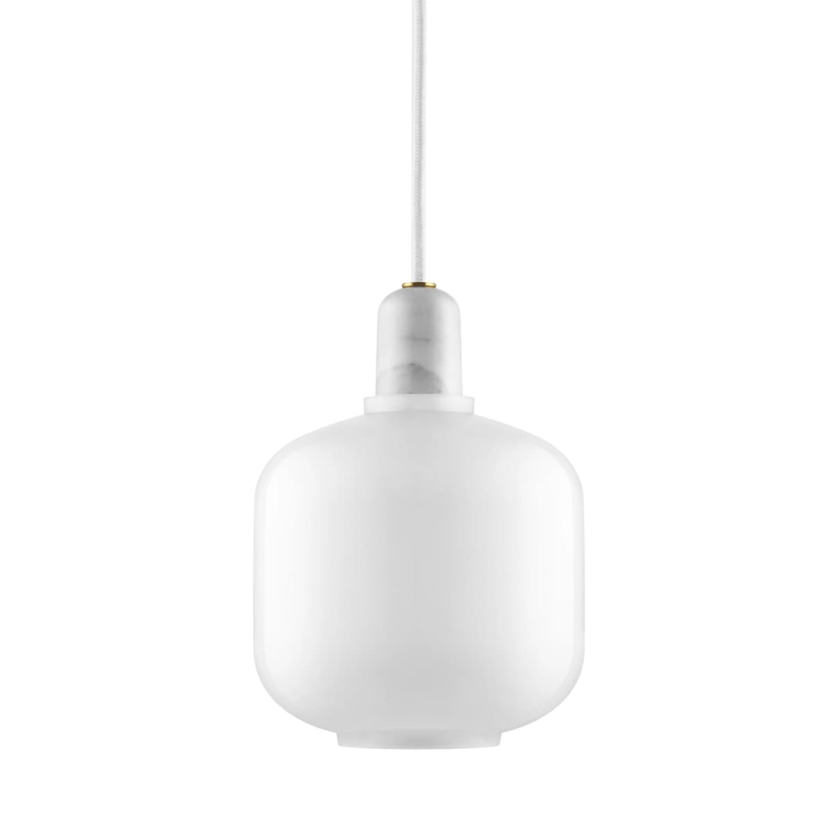 Amp lampe liten, hvit