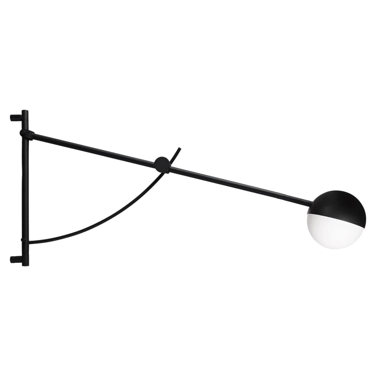 Balancer vegglampe, Svart