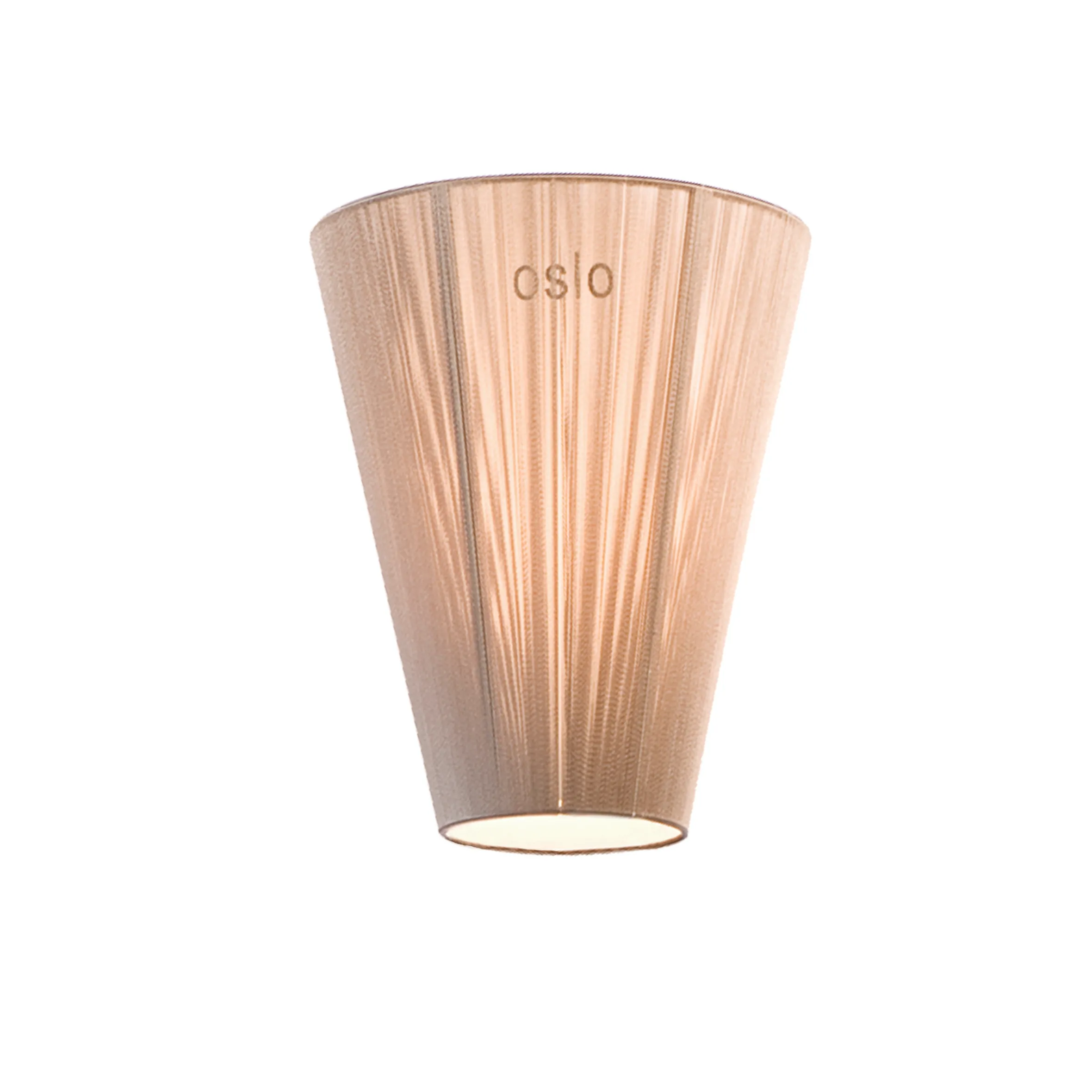 Oslo Wood gulvlampe skjerm, Beige