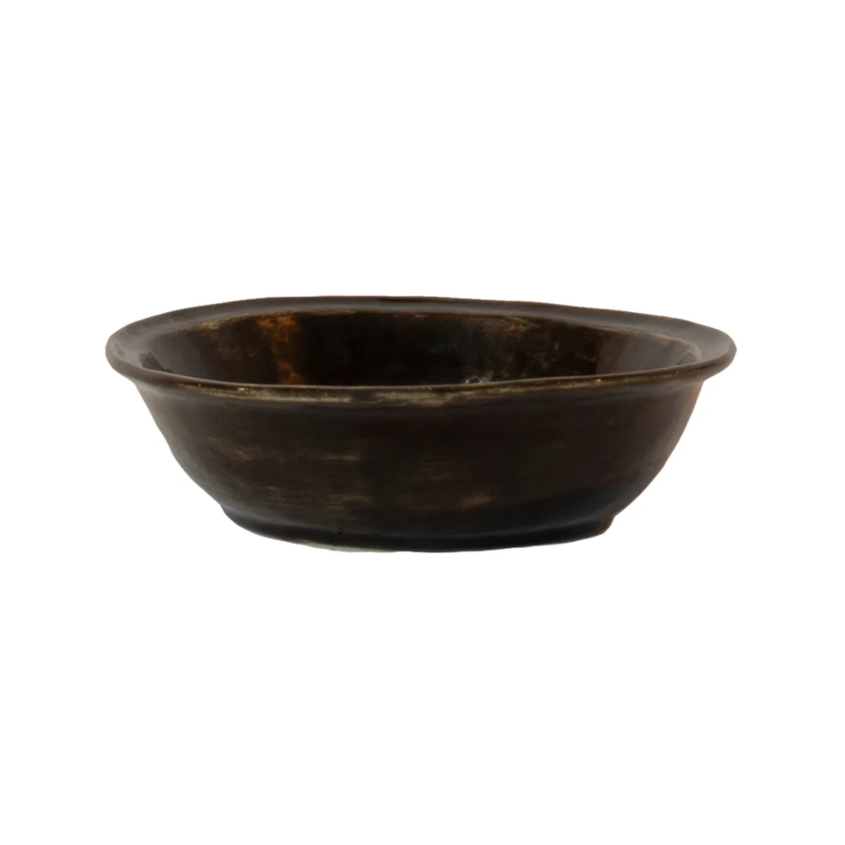 Yuki suppe-/pastatallerken, Brun-svart